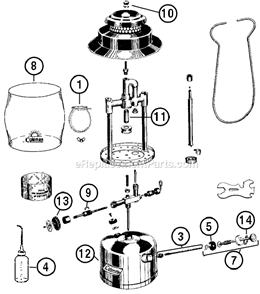 Page A Diagram and Parts List for 237A195  Coleman Lighting