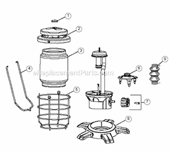 Page A Diagram and Parts List for 2500B750  Coleman Lighting