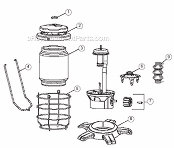 Page A Diagram and Parts List for 2500B770  Coleman Lighting