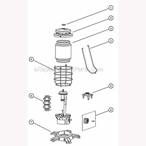 Page A Diagram and Parts List for 2500C755  Coleman Lighting