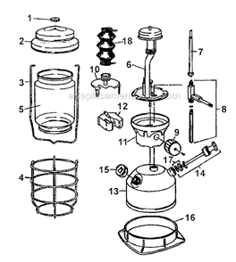 Page A Diagram and Parts List for 3000000944  Coleman Lighting