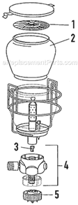Part Location Diagram of 68660 Coleman Replacement Globe