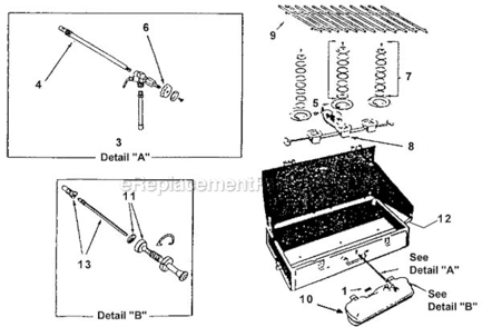 Page A Diagram and Parts List for 428-A00  Coleman Camping Equipment