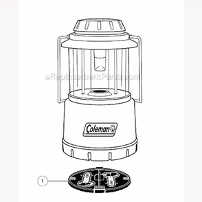 Page A Diagram and Parts List for 4345-702  Coleman Lighting