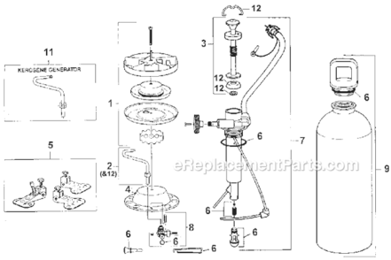 Page A Diagram and Parts List for 445A700  Coleman Camping Equipment