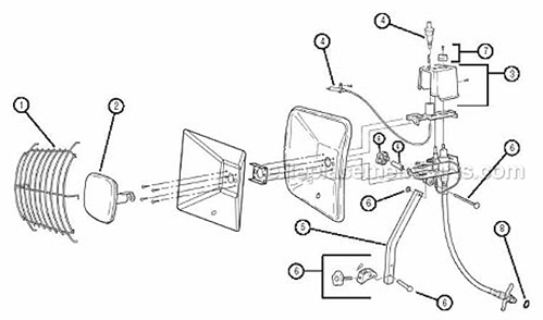 Part Location Diagram of 5410A1381 Coleman O Ring