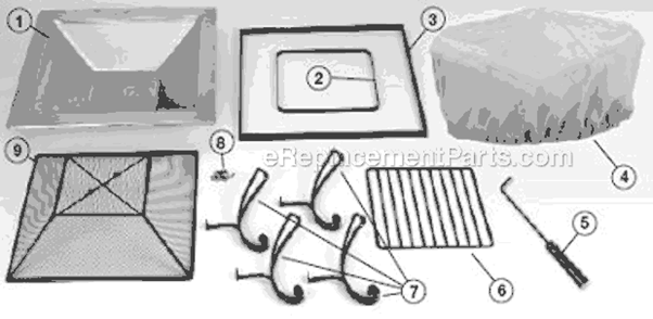 Page A Diagram and Parts List for 5059A720  Coleman Fireplace & Insert