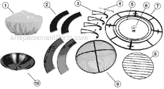 Page A Diagram and Parts List for 5064-727  Coleman Fireplace & Insert