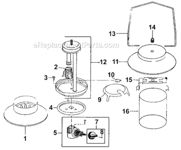 Page A Diagram and Parts List for 5151B700  Coleman Lighting