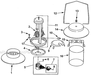 Page A Diagram and Parts List for 5151C740  Coleman Lighting