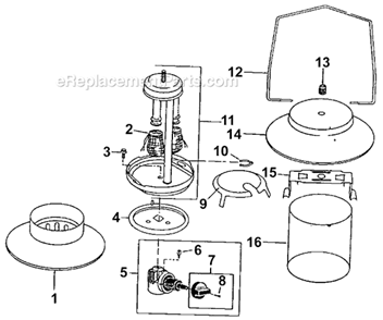 Page A Diagram and Parts List for 5152B700  Coleman Lighting