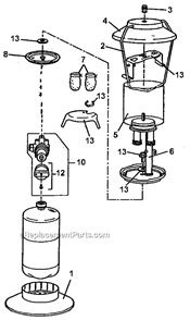 Page A Diagram and Parts List for 5152D740T  Coleman Lighting