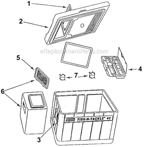 Page A Diagram and Parts List for 5239A763  Coleman Cooler