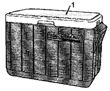 Part Location Diagram of 5278-1141 Coleman 28Qt Lid