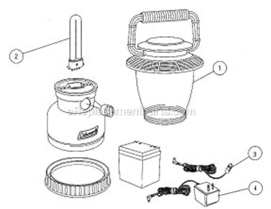 Page A Diagram and Parts List for 5327-750  Coleman Lighting