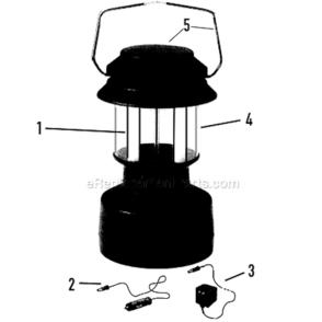 Page A Diagram and Parts List for 5348H700  Coleman Lighting