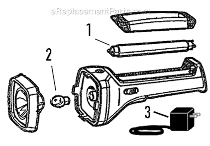Part Location Diagram of 5382B705 Coleman Krypton Bulb