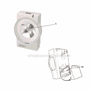 Page A Diagram and Parts List for 5387L702  Coleman Worklight & Flashlight