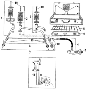 Part Location Diagram of 426-3141 Coleman Grate