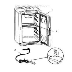 Page A Diagram and Parts List for 5644-707  Coleman Cooler
