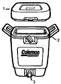 Page A Diagram and Parts List for 5660-706  Coleman Cooler
