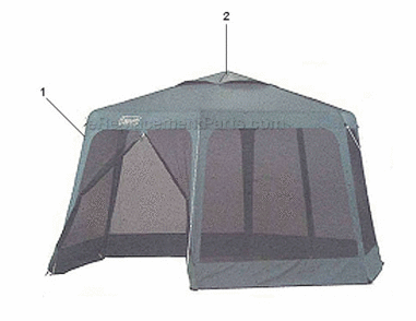 Page A Diagram and Parts List for 9192-142  Coleman Camping Equipment