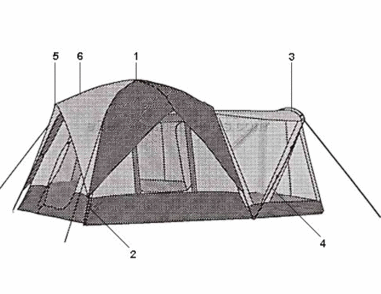 Page A Diagram and Parts List for 9232-160  Coleman Camping Equipment