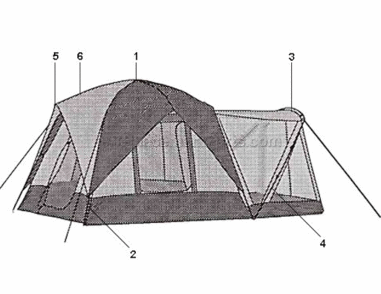 Page A Diagram and Parts List for 9232A160  Coleman Camping Equipment