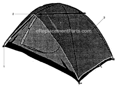 Page A Diagram and Parts List for 9671-605  Coleman Camping Equipment