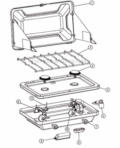 Page A Diagram and Parts List for 9912-768  Coleman Camping Equipment