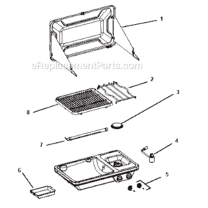 Page A Diagram and Parts List for 9921B750  Coleman Grill