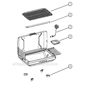 Page A Diagram and Parts List for 9924-750  Coleman Grill