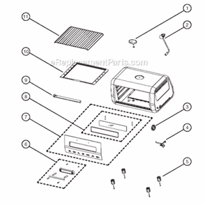Page A Diagram and Parts List for 9927-A50  Coleman Grill