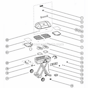 Part Location Diagram of 9928-5251 Coleman Regulator Assembly