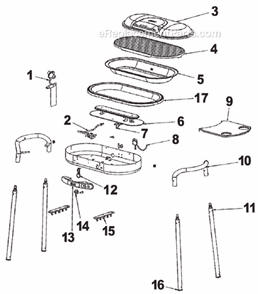 Part Location Diagram of 9942-1491 Coleman Control Knob (1 each)
