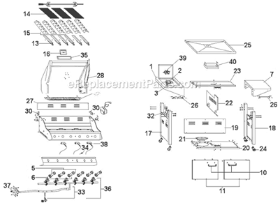 Part Location Diagram of 99476561 Coleman SIDE BURNER
