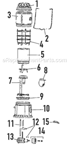 Page A Diagram and Parts List for 9960-750J  Coleman Lighting