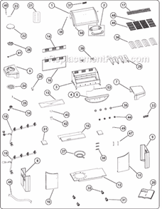 Page A Diagram and Parts List for 9991-142 5310 Series Coleman Grill