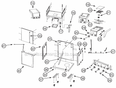 Part Location Diagram of 9992-1261 Coleman 4-Pole Ignitor