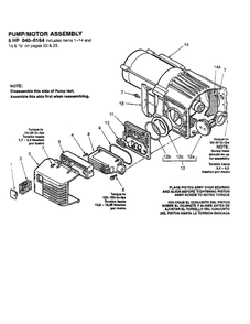 Pump And Motor Assembly Diagram and Parts List for B09JL500-20A  Coleman Compressor