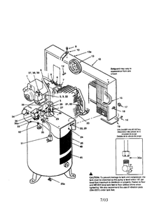 Air Compressor Diagram and Parts List for V6548059  Coleman Compressor