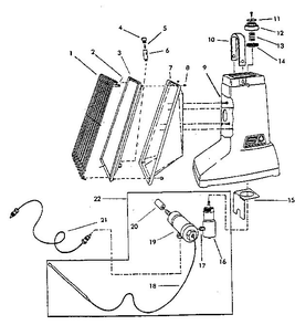 Unit Parts Diagram and Parts List for 5488-701  Coleman Fireplace & Stove