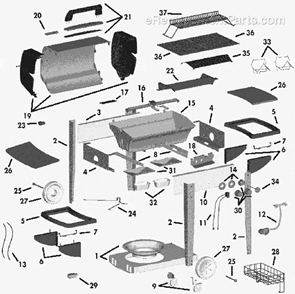Part Location Diagram of 100306251 Coleman LID KIT