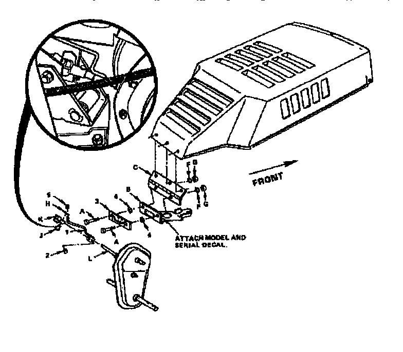 Shift Indicator Kit 100574x Diagram and Parts List for 917299660  Craftsman Tiller