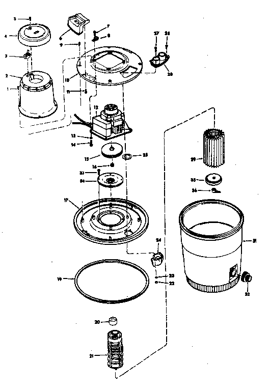 Unit Diagram and Parts List for 113179900  Craftsman Filters & Accessories