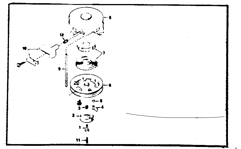 Rewind Starter Diagram and Parts List for 143364122  Craftsman Engine