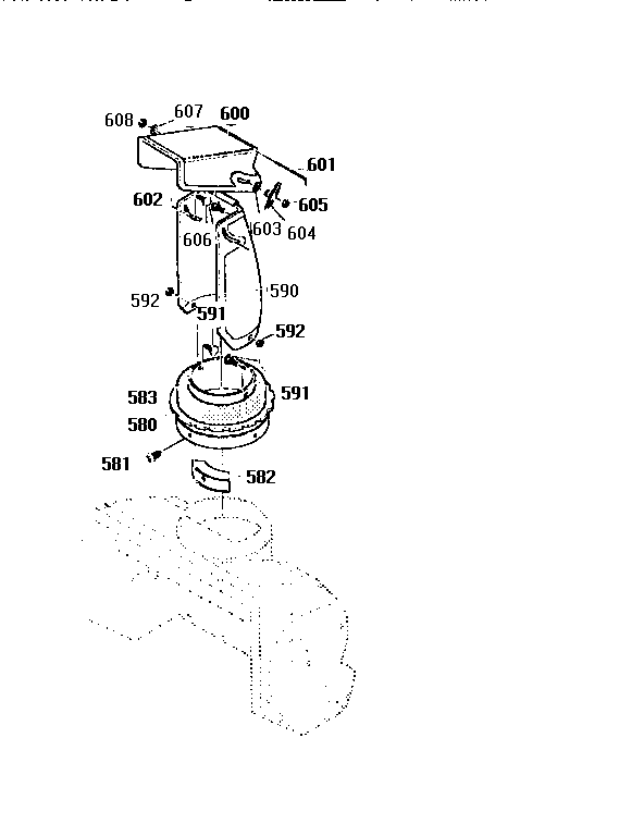 Chute Assembly Diagram and Parts List for 536886750  Craftsman Snow Blower