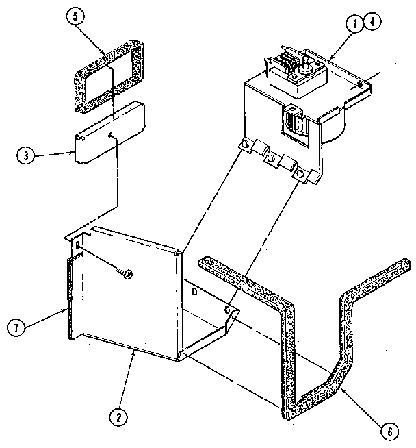 Blower/cooling Fan Upper Oven Diagram and Parts List for 489520  Craftsman Cabinet