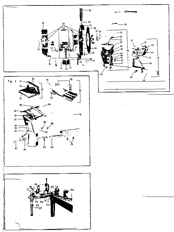 Unit Parts Diagram and Parts List for 30610452  Craftsman Grinder