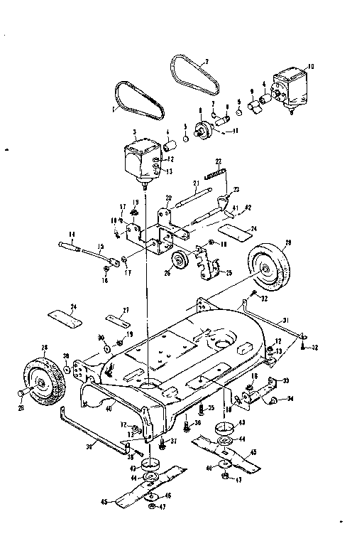 Replacement Parts Diagram and Parts List for 13181364  Craftsman Lawn Mower